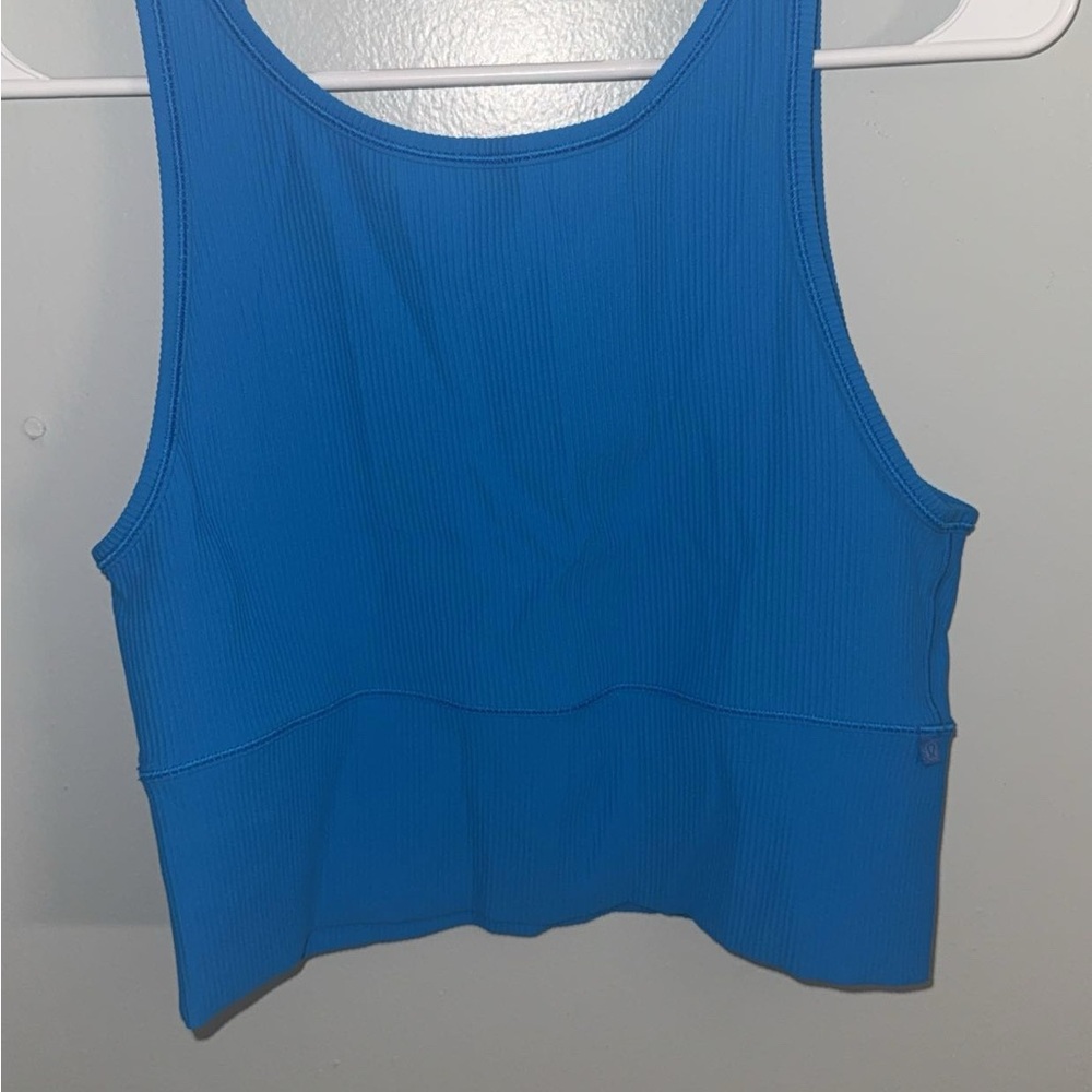 lululemon athletica Vibrant Blue Crop Top